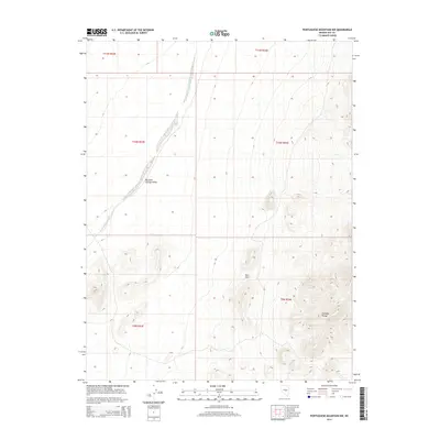 2014 Map of Portuguese Mountain NW, 2014 Print