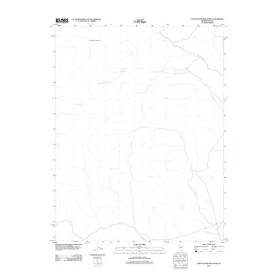 2012 Map of Portuguese Mountain, 2012 Print