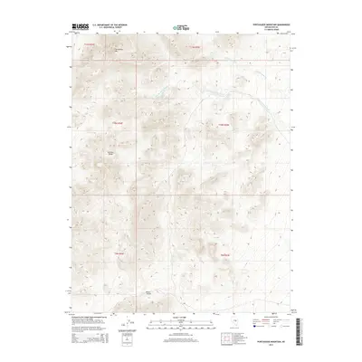 2014 Map of Portuguese Mountain, 2014 Print