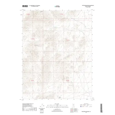 2018 Map of Portuguese Mountain, 2018 Print