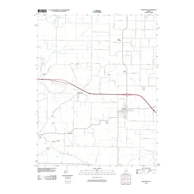 2010 Map of Poseyville, 2010 Print