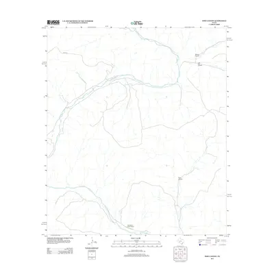 2012 Map of Post Canyon, 2012 Print