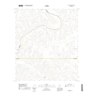 2019 Map of Post Canyon, 2019 Print