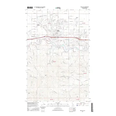 2017 Map of Post Falls, 2017 Print
