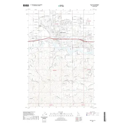 2020 Map of Post Falls, 2020 Print