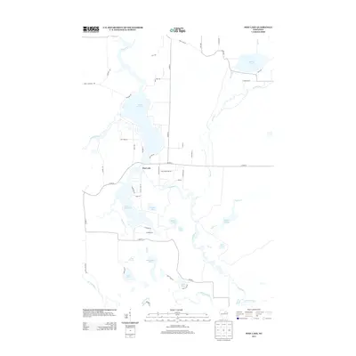2013 Map of Post Lake, 2013 Print