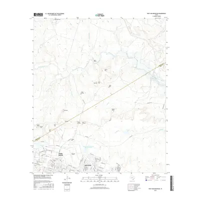 2016 Map of Post Oak Mountain, 2016 Print