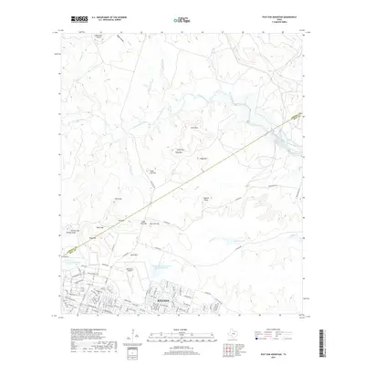 2019 Map of Post Oak Mountain, 2019 Print