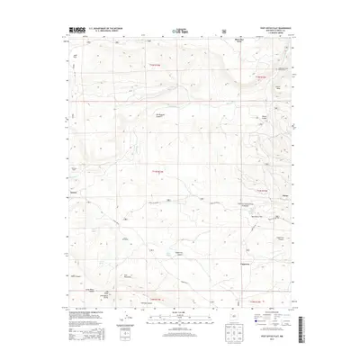 2013 Map of Post Office Flat, 2013 Print