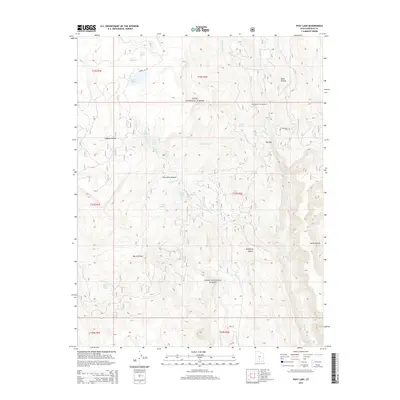 2014 Map of Posy Lake, 2014 Print