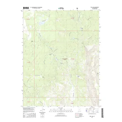 2017 Map of Posy Lake, 2017 Print