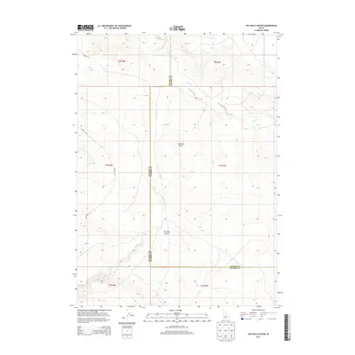 2013 Map of Pot Hole Canyon, 2013 Print