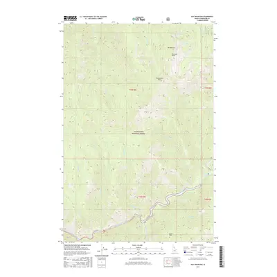 2017 Map of Pot Mountain, 2017 Print