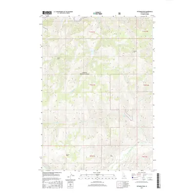 2017 Map of Potaman Peak, 2017 Print