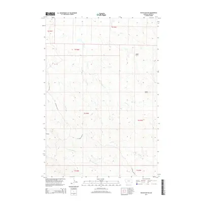 2014 Map of Potato Buttes, 2014 Print