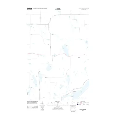2013 Map of Potato Lake, 2013 Print