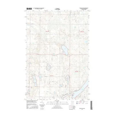 2015 Map of Potato Lake, 2015 Print