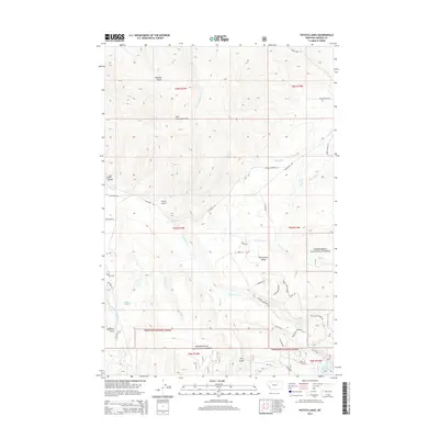 2014 Map of Potato Lakes, 2014 Print