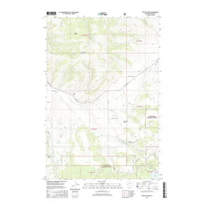 2017 Map of Potato Lakes, 2017 Print
