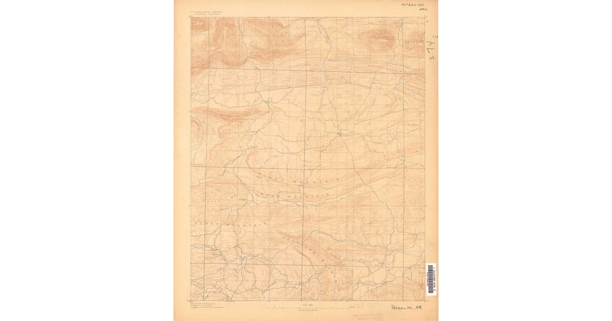 Old Maps of the United States - Poteau Mountain Scott County Ar Usgs Topo 1879 Og 1200x630 