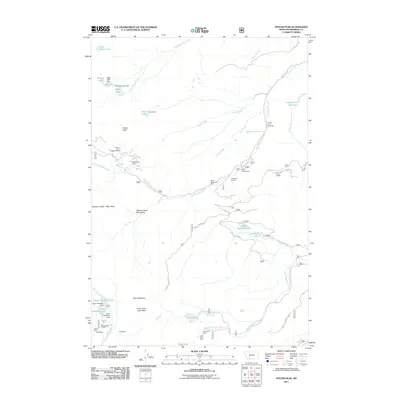 2011 Map of Potosi Peak, 2011 Print