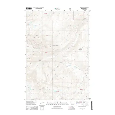 2014 Map of Potosi Peak, 2014 Print