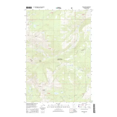 2017 Map of Potosi Peak, 2017 Print