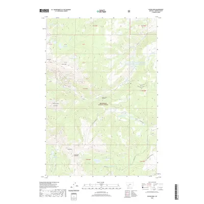 2020 Map of Potosi Peak, 2020 Print
