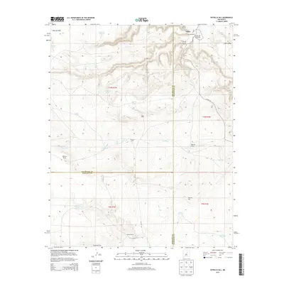 2013 Map of Potrillo Hill, 2013 Print
