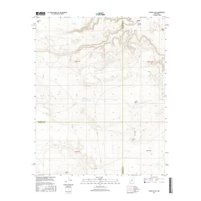 2017 Map of Potrillo Hill, 2017 Print