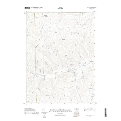 2019 Map of Potter Brook, 2019 Print
