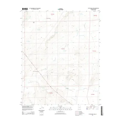 2014 Map of Potter Mesa Tank, 2014 Print