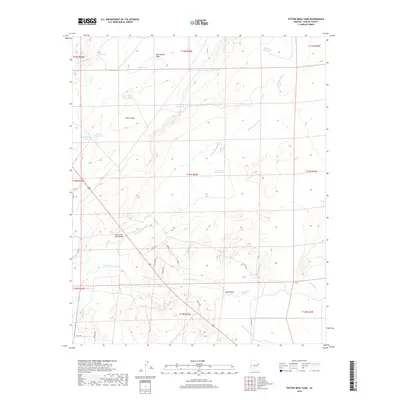 2018 Map of Potter Mesa Tank, 2018 Print