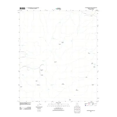 2011 Map of Potter Mountain, 2011 Print