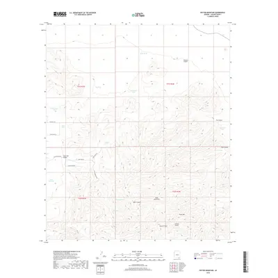 2018 Map of Potter Mountain, 2018 Print