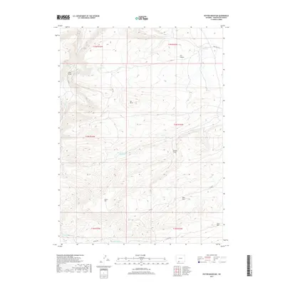 2017 Map of Potter Mountain, 2017 Print