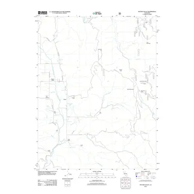 2012 Map of Potter Valley, 2012 Print