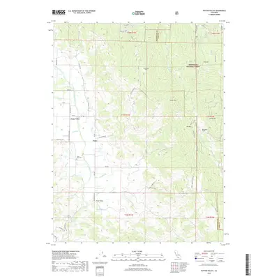 2018 Map of Potter Valley, 2018 Print