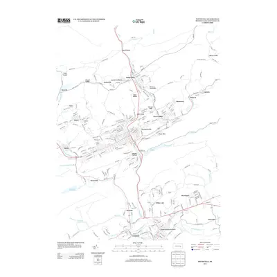 2013 Map of Pottsville, 2013 Print