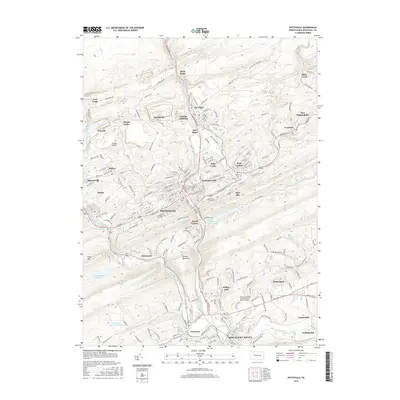 2016 Map of Pottsville, 2016 Print