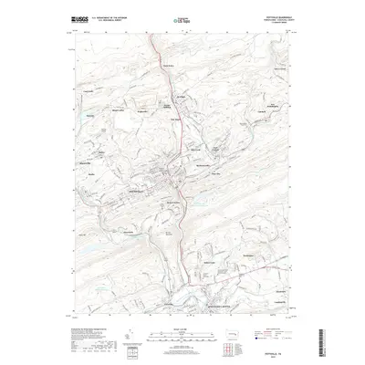 2019 Map of Pottsville, 2019 Print