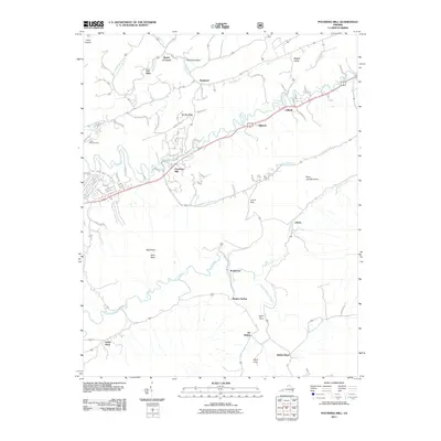 2011 Map of Pounding Mill, 2011 Print