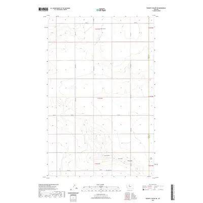 2020 Map of Poverty Coulee NE, 2020 Print