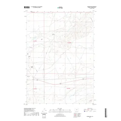 2017 Map of Powder River, 2017 Print