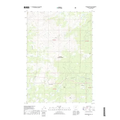 2017 Map of Powder River Pass, 2017 Print