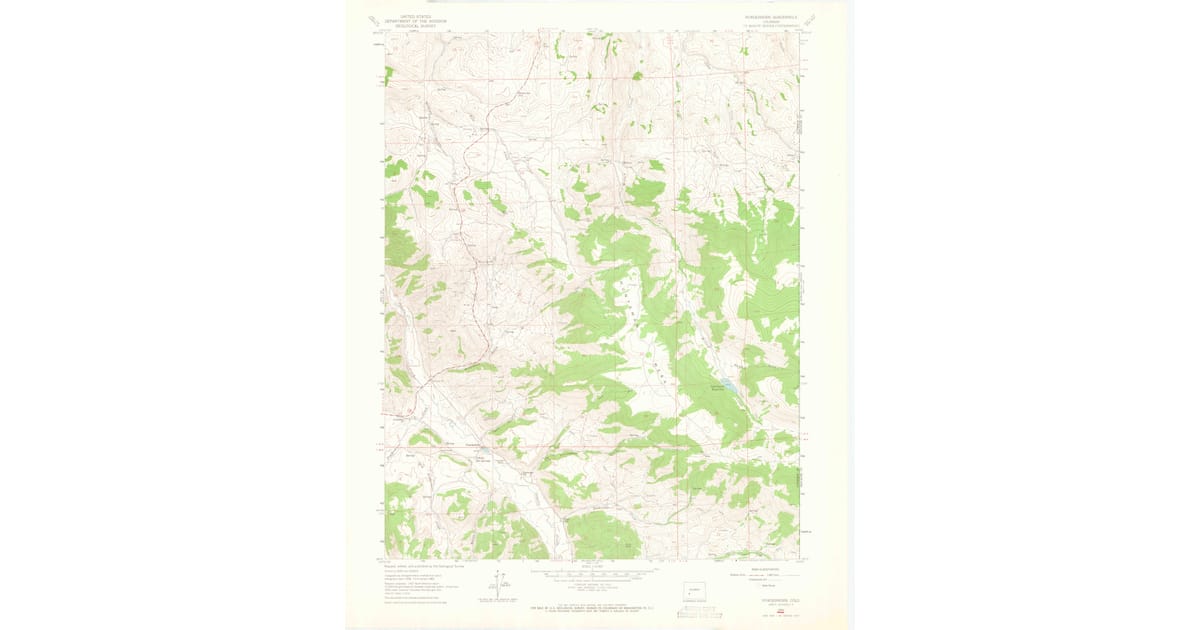Powderhorn Map.pdf 1962 Map of Powderhorn, Gunnison County, CO — High-Res | Pastmaps