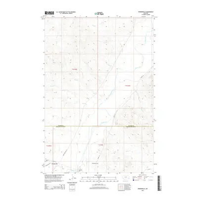 2014 Map of Powderville, 2014 Print