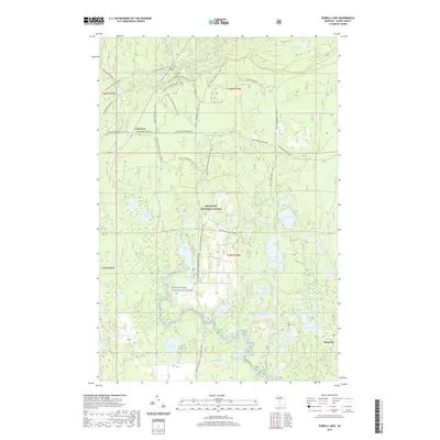2019 Map of Powell Lake, 2019 Print