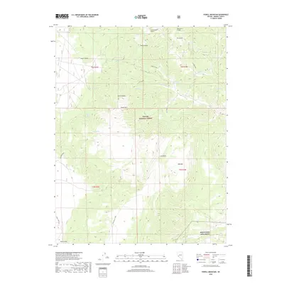 2018 Map of Powell Mountain, 2018 Print