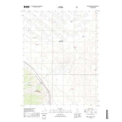 2018 Map of Powell Mountain NE, 2018 Print